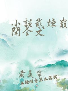 小说武炼巅峰杨开全文