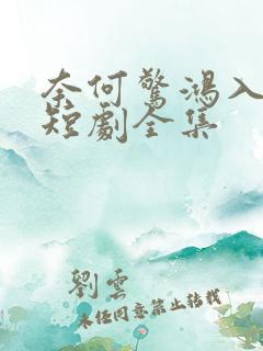 奈何惊鸿入我心短剧全集