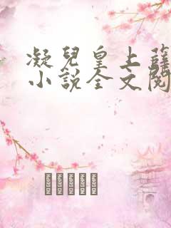 凝儿皇上薛贵妃小说全文阅读