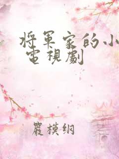 将军家的小娘子 电视剧