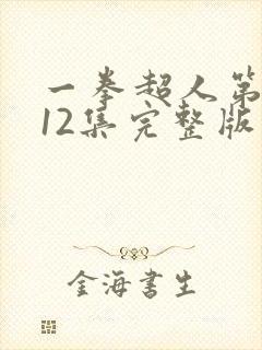 一拳超人第一季12集完整版