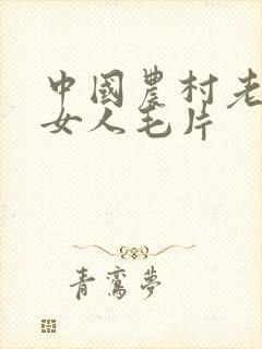 中国农村老妇老女人毛片