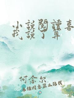 小说阅读喜欢你我说了算