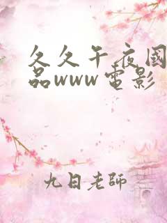 久久午夜国产精品www电影