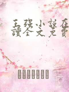 王强小说在线阅读全文免费