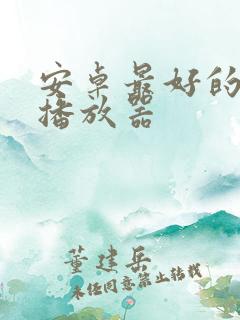 安卓最好的本地播放器