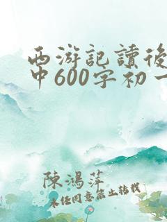 西游记读后感初中600字初一