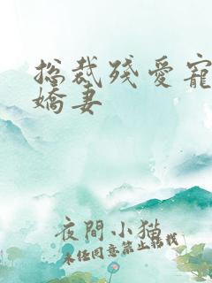 总裁残爱宠溺小娇妻