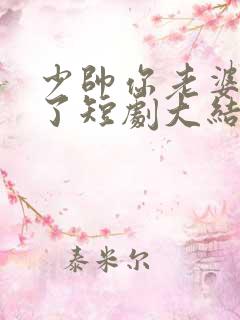 少帅你老婆又跑了短剧大结局免费观看