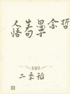 人生思念哲理感悟句子