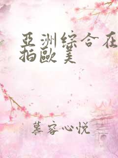 亚洲综合在线偷拍欧美