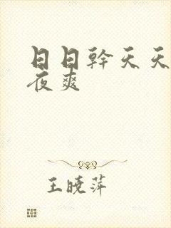 日日干天天操夜夜爽