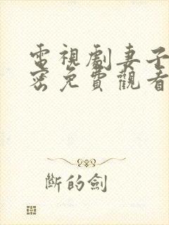 电视剧妻子的秘密免费观看完整版全集