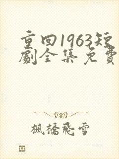 重回1963短剧全集免费观看高清