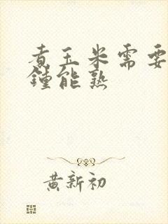煮玉米需要几分钟能熟