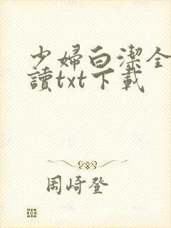 少妇白洁全文阅读txt下载