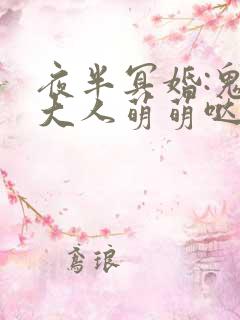 夜半冥婚:鬼夫大人萌萌哒txt