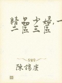 精品少妇,一区二区三区