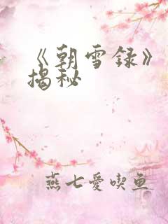 《朝雪录》结局揭秘