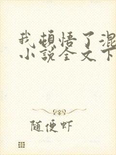 我顿悟了混沌体小说全文下载