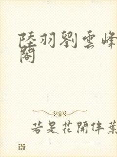 陆羽刘云峰笔趣阁
