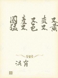 国产又爽又粗又猛又色又黄的