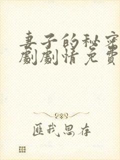 妻子的秘密电视剧剧情免费观看