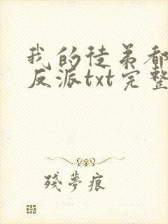 我的徒弟都是大反派txt完整无错版