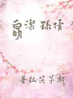 白洁 孙倩 李明