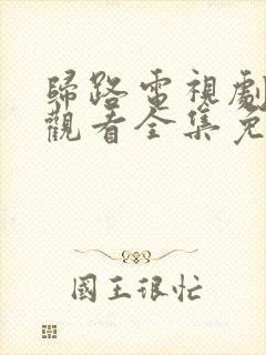 归路电视剧在线观看全集免费高清