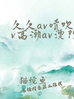 久久av喷吹av高潮av澳门