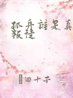 孤舟谁是真正的叛徒