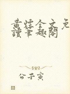 黄烟全文免费阅读笔趣阁