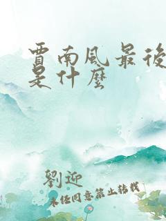 贾南风最后结局是什么