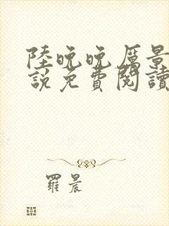 陆晚晚厉景琛小说免费阅读