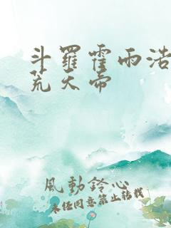 斗罗霍雨浩拜师荒天帝