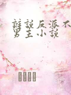 谁说反派不能当男主小说
