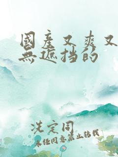 国产又爽又黄又无遮挡的