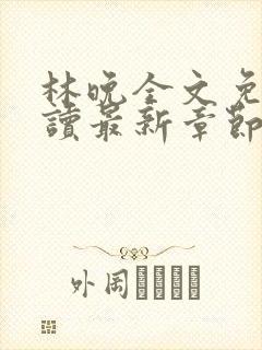 林晚全文免费阅读最新章节
