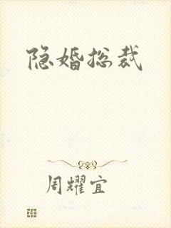 隐婚总裁