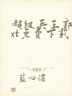 超级兵王郭璞txt免费下载