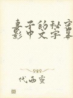 妻子的秘密1电影中文字幕