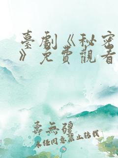 台剧《秘密关系》免费观看全集