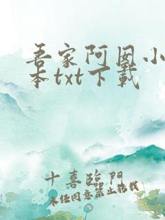 吾家阿囡小说全本txt下载