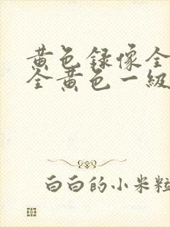 黄色录像全黄色全黄色一级黄色录像