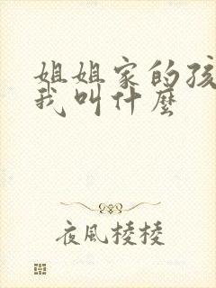 姐姐家的孩子叫我叫什么
