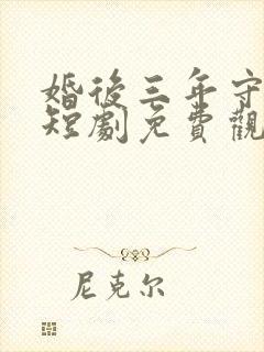 婚后三年守活寡短剧免费观看全集