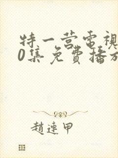 特一营电视剧40集免费播放