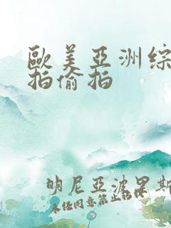 欧美亚洲综合自拍偷拍