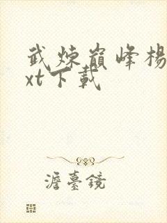 武炼巅峰杨开txt下载